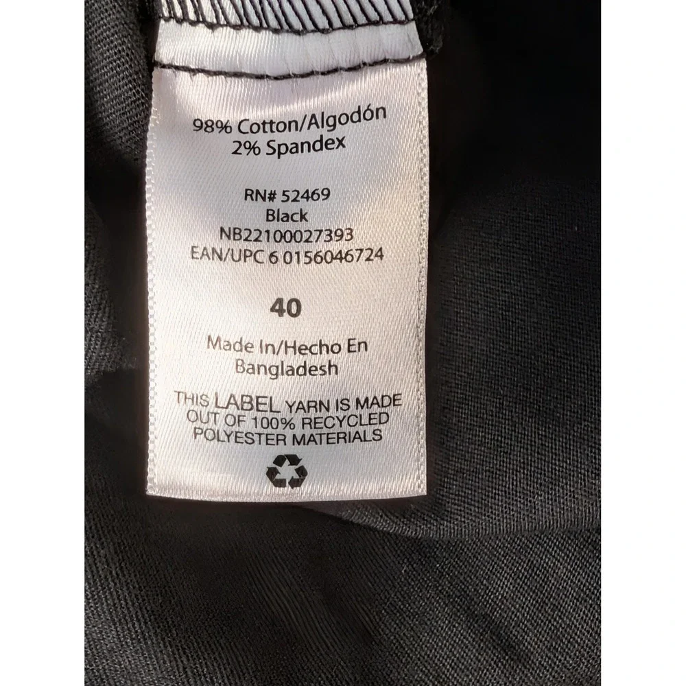 No Boundaries Mens Black Stretch Flat Front Shorts Raw Edge Size 40 NWT